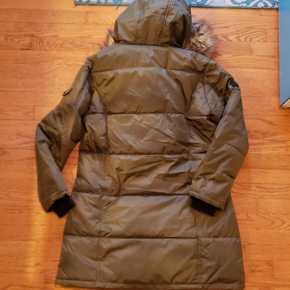 Women's Celsius Faux Fur Trim Hooded Full Zip Winter Puffer Jacket Size 1XL - Picture 4 of 4